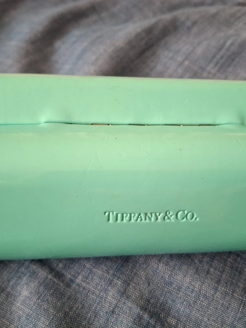 Tiffany & Co. Women's Deep Purple Eyeglass with Crystal-Studded Temples